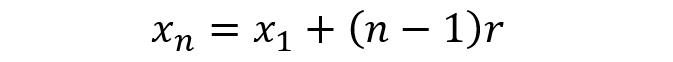 Progressão aritmética e geométrica. termo geral de uma PA