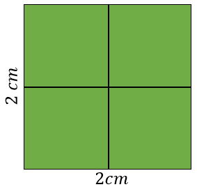 qual a área das regiões destacadas. quadrado inscrito